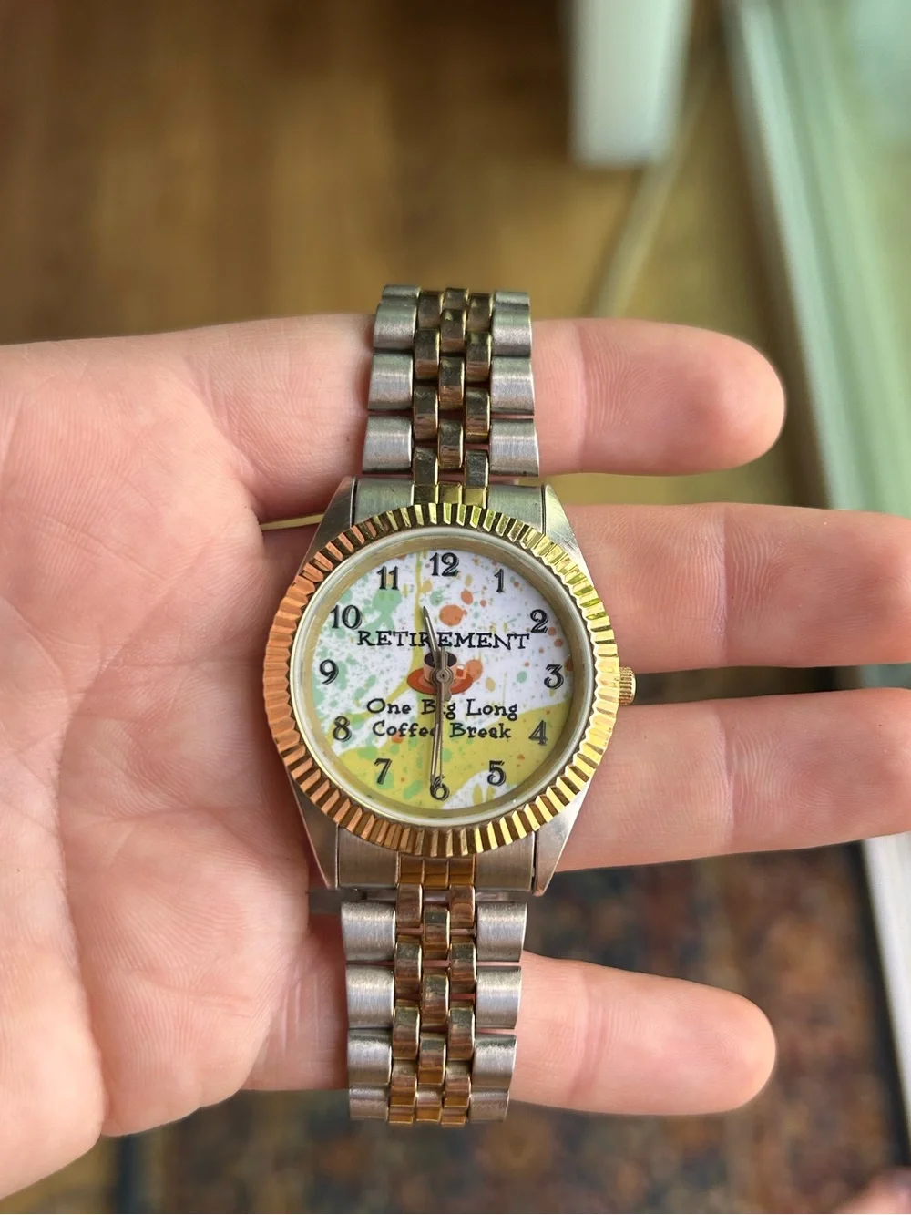 Retirement Two-Tone Stainless Steel Watch - Gold & Silver